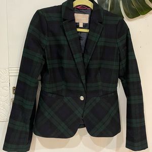 Banana Republic plaid blazer